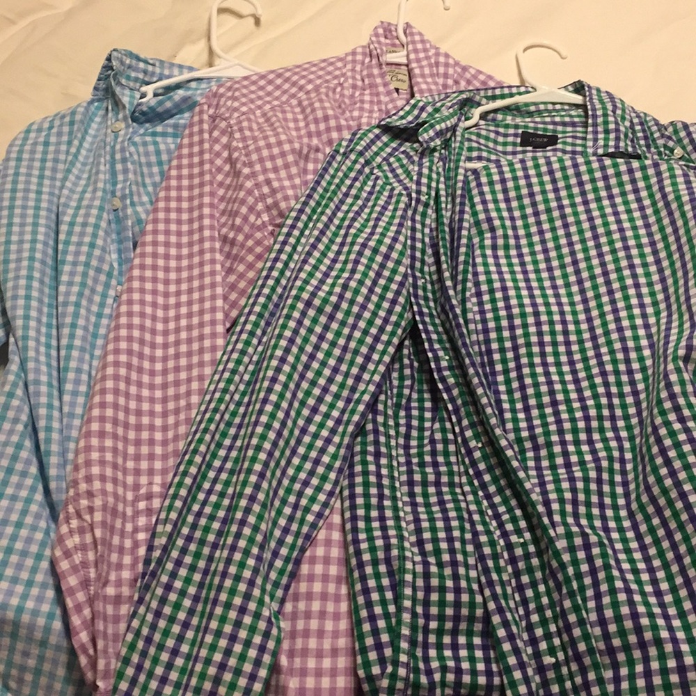 3 J Crew Medium Shirts